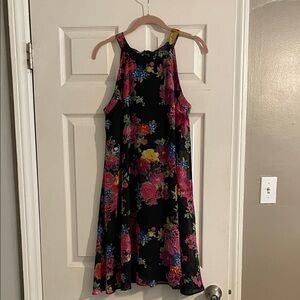 Betsy Johnson Black Floral Dress